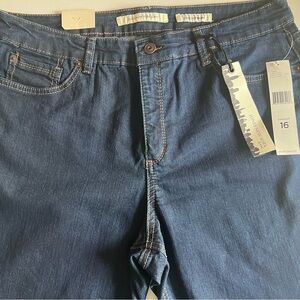 Jones New York Women's Boot Cut Jeans - Dark Blue